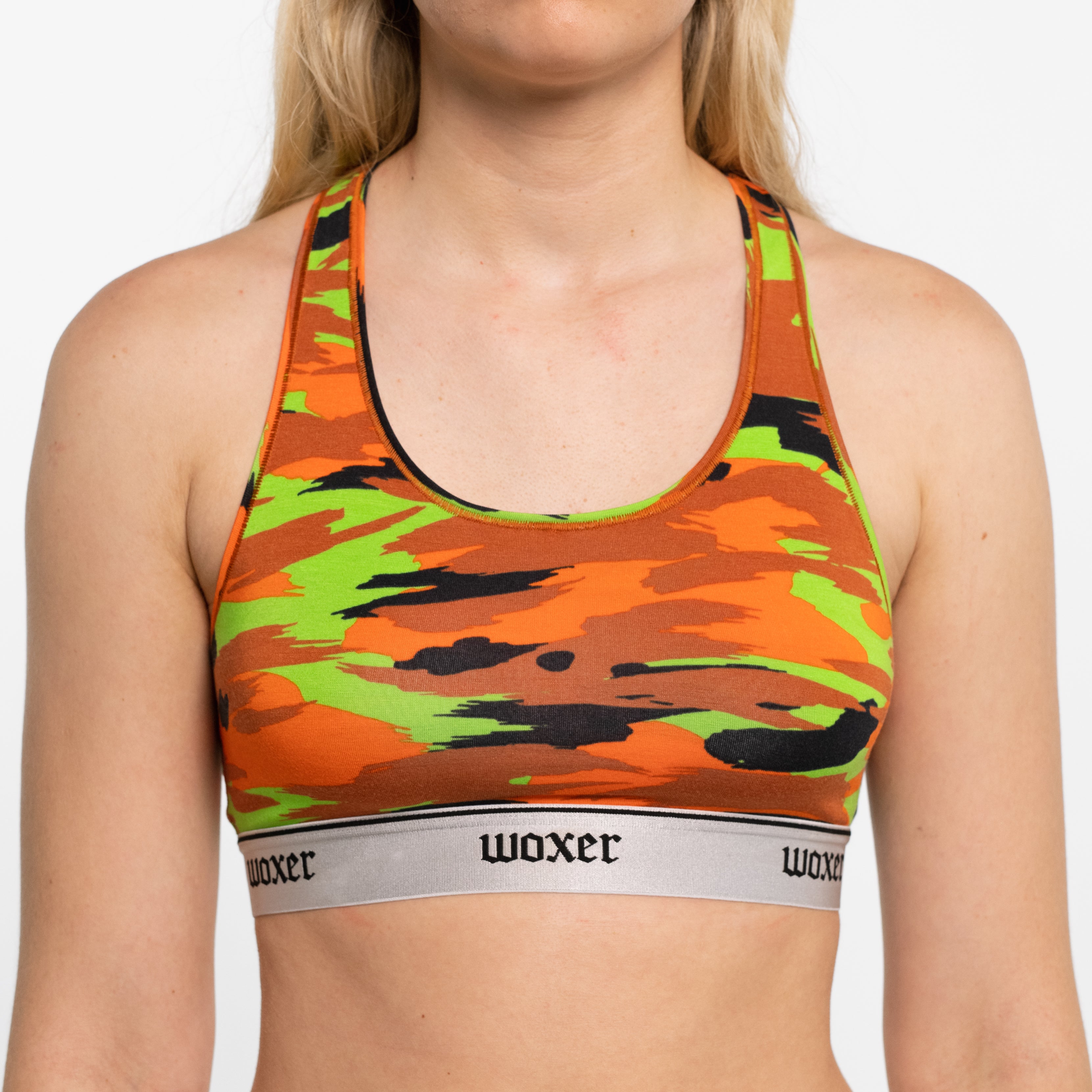 Boss Brushed Camo, Stretchy Seamless Sports Bras