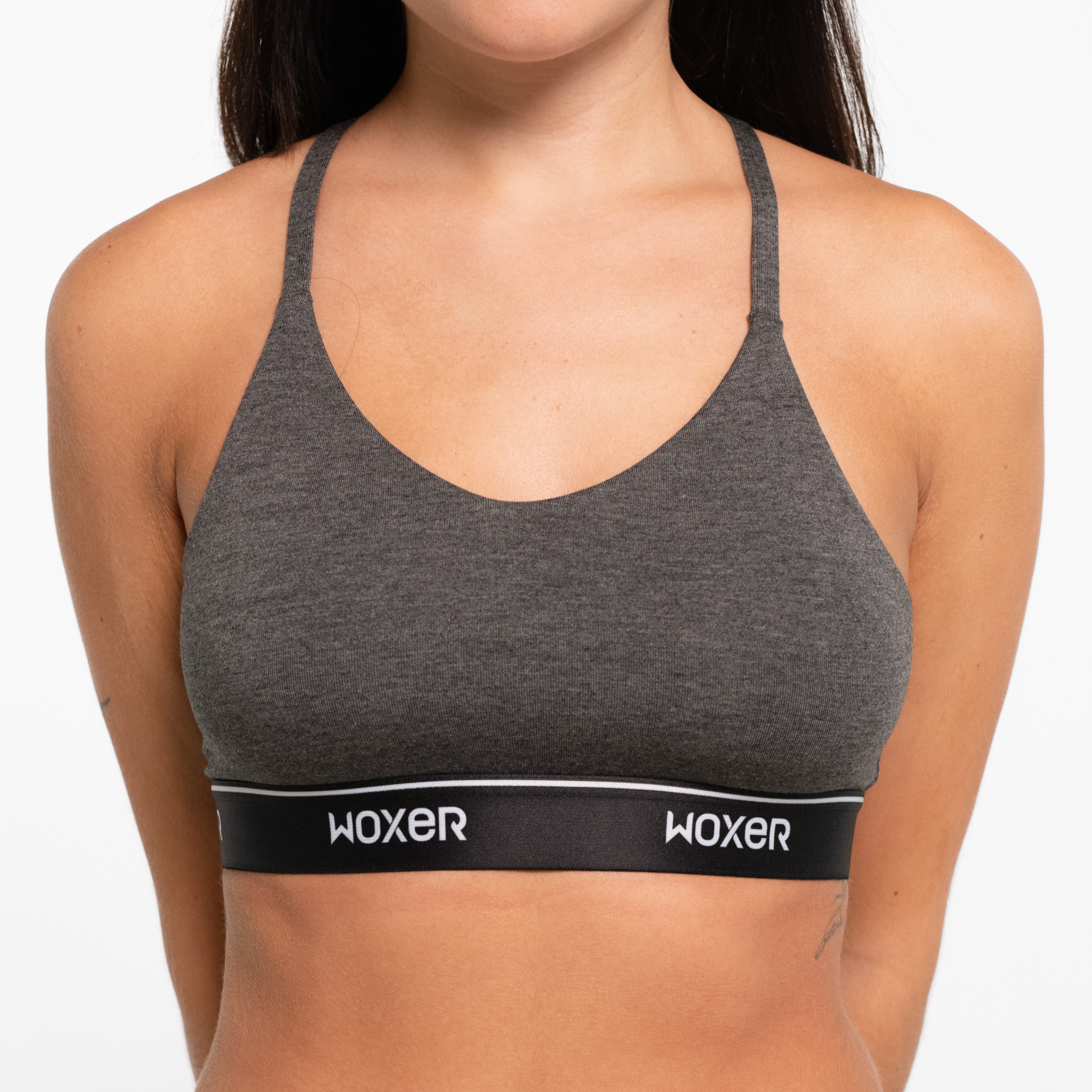 Boss Charcoal Heather 2.0, Stretchy Seamless Sports Bras