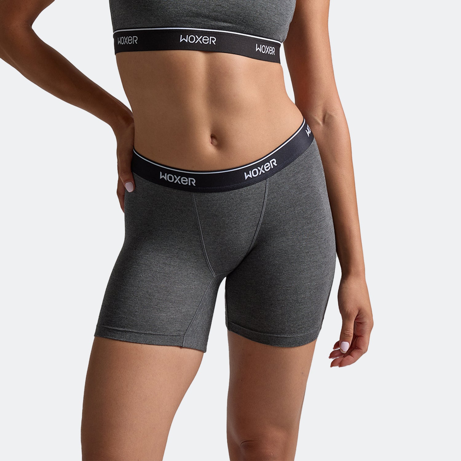 Baller Charcoal Heather 2.0 | Women's Boxer's & Boy Shorts | Woxer