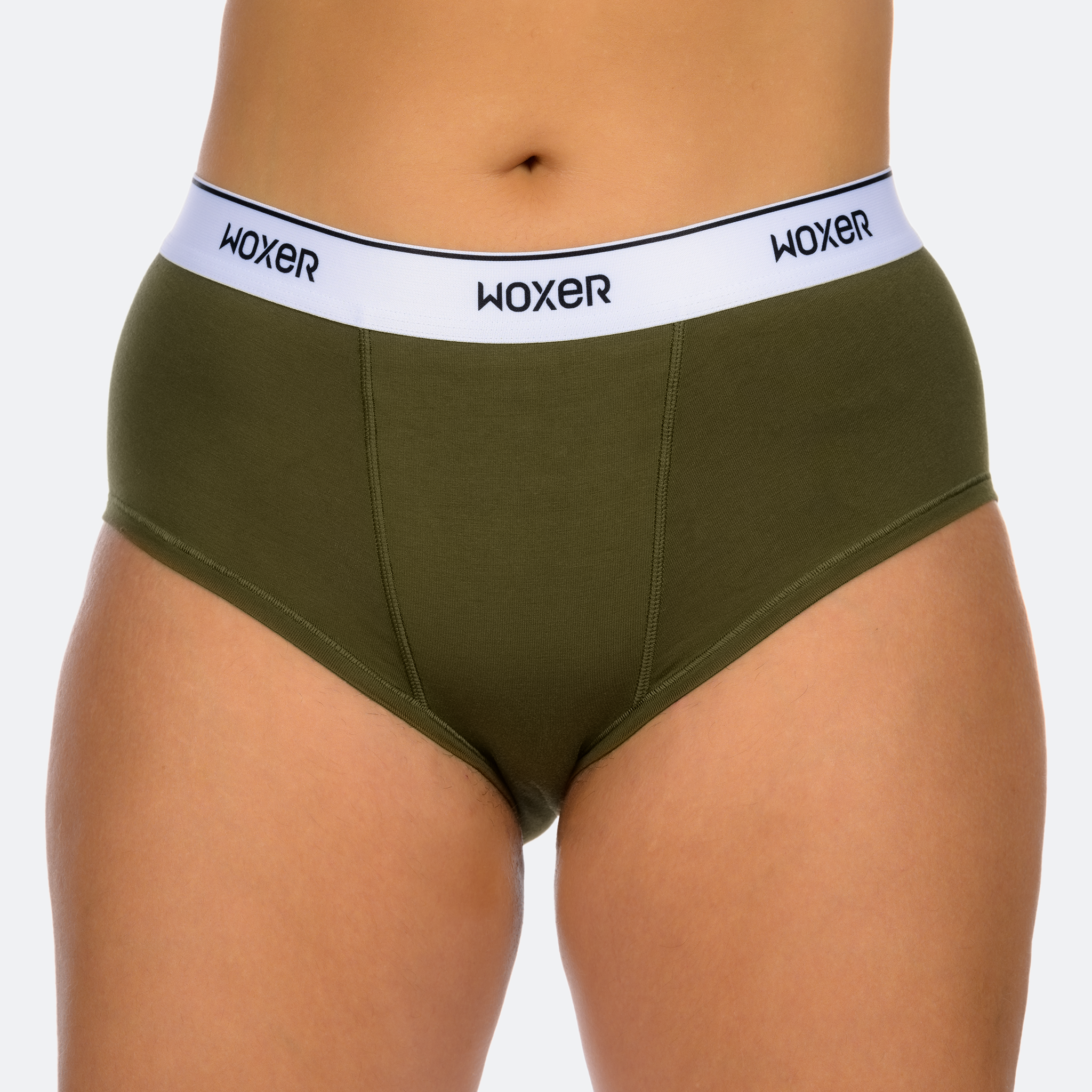Classic Mountain Green, Boxer Briefs for Women, Girls Boxer Shorts