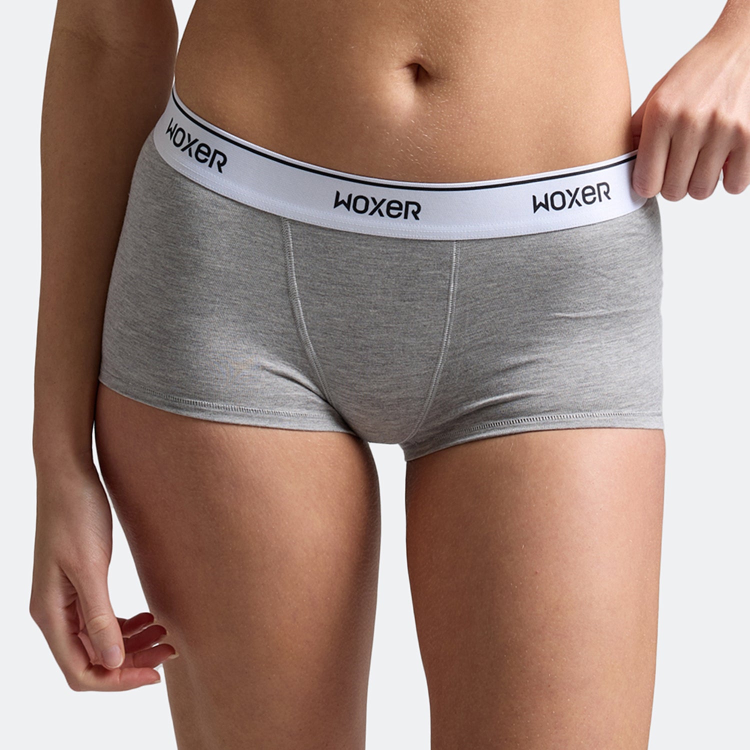 Bold Heather Grey | Boxer Briefs for Women | Girls Boxer Shorts