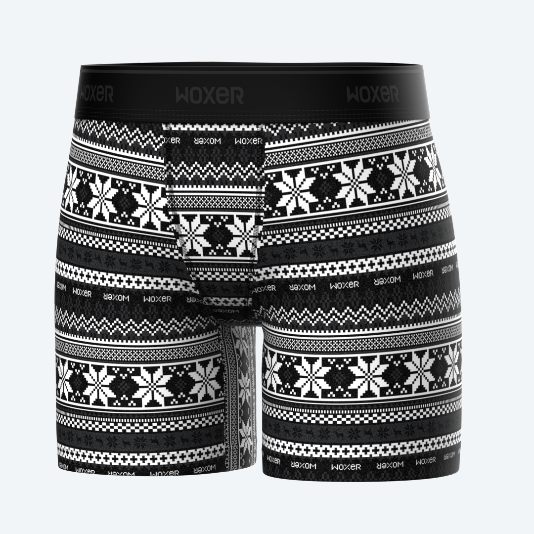 Baller High Waisted B&W Fair Isle