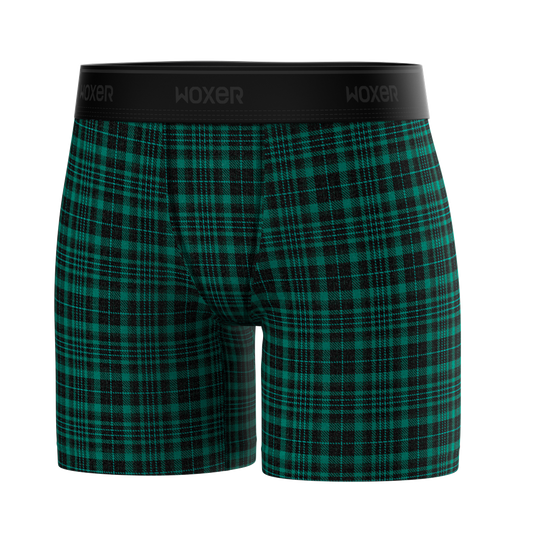 Baller High Waisted Malachite Plaid