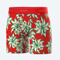 Baller High Waisted Painted Poinsettia