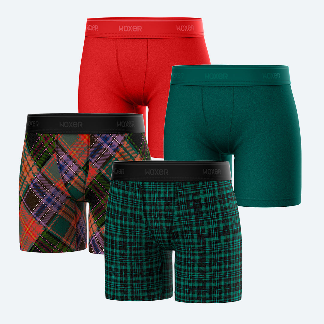 Baller High Waisted Alpine 4-Pack | Women's Boxer's & Boy Shorts | Woxer