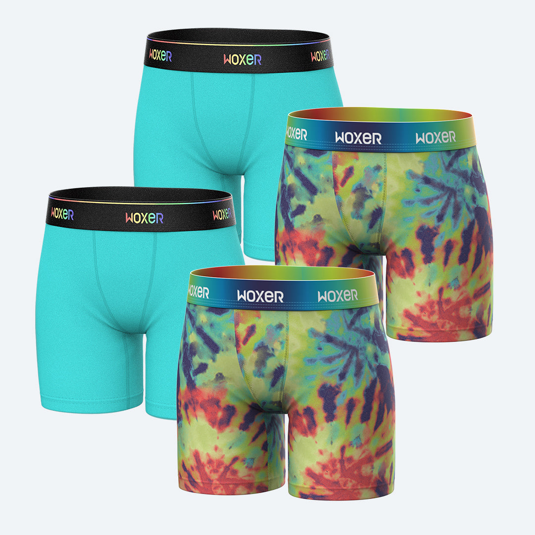 Baller High Waisted Cloudnine 4-Pack | Women's Boxer's & Boy Shorts | Woxer