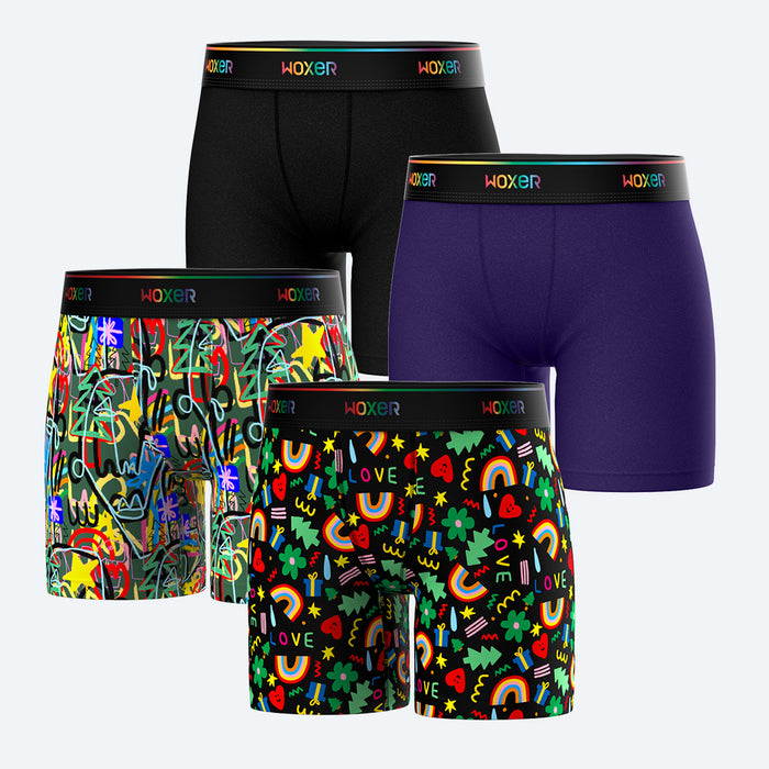 Baller High Waisted Glitter Joy 4-Pack