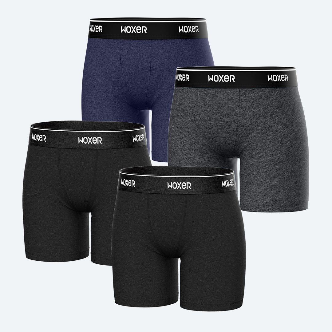 Baller High Waisted Inviting 4-Pack | Women's Boxer's & Boy Shorts | Woxer