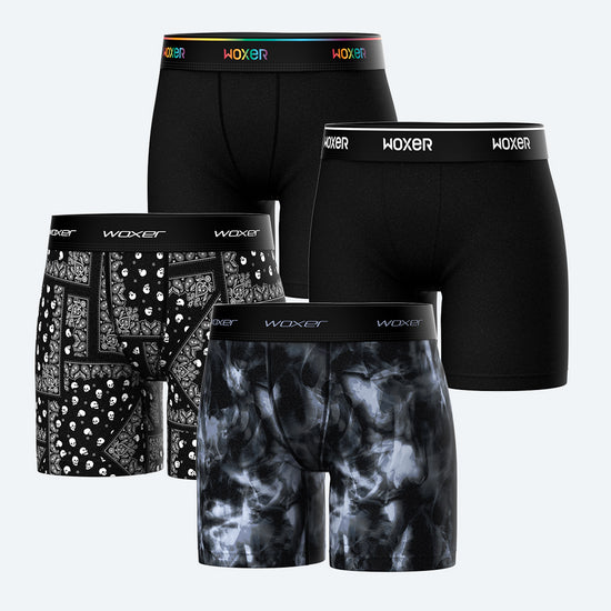 Baller High Waisted Noir 4-Pack