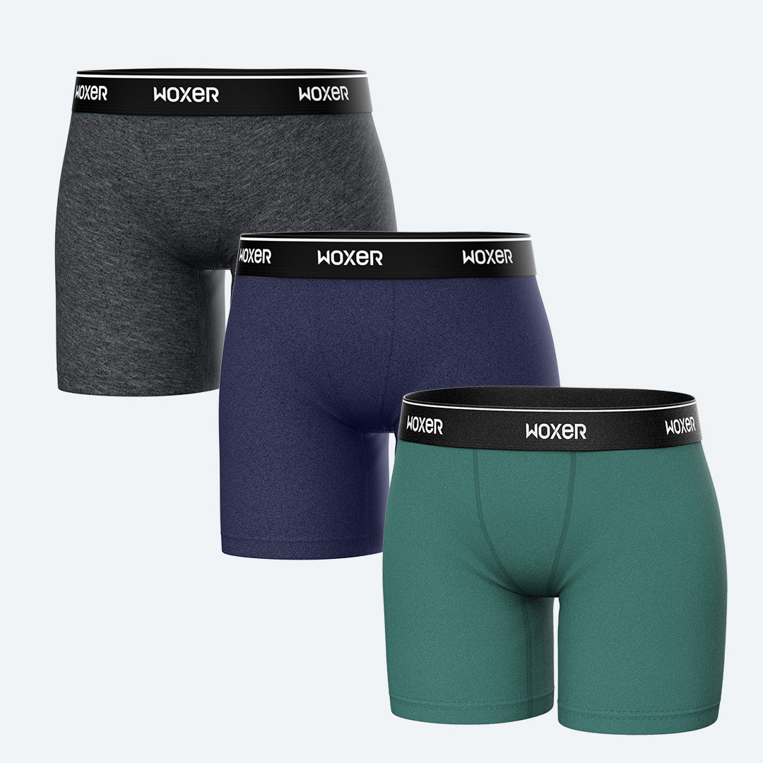 Baller Charcoal 3-Pack | Women's Boxer's & Boy Shorts | Woxer