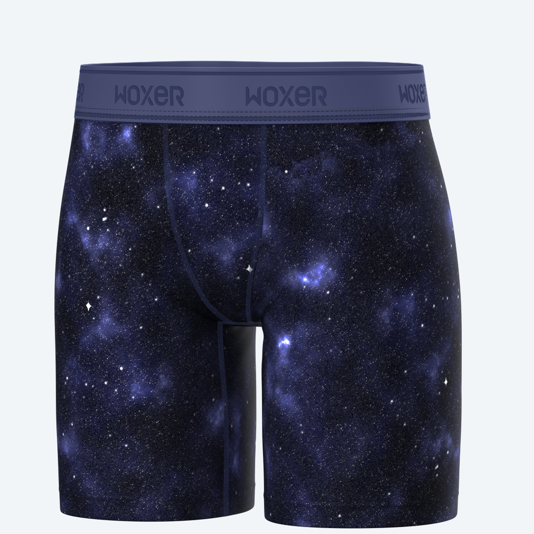 Biker High Waisted Night Sky