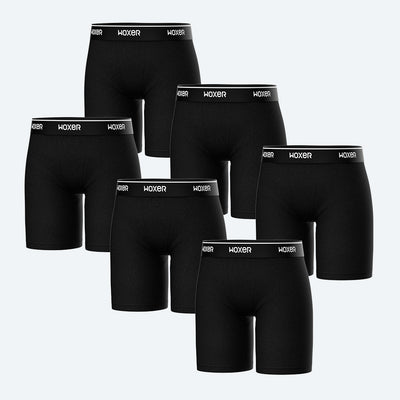 Biker High Waisted Black 2.0 6-Pack