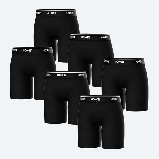 Biker High Waisted Black 2.0 6-Pack