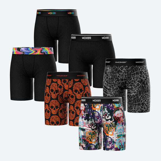 Biker High Waisted Spooked 6-Pack