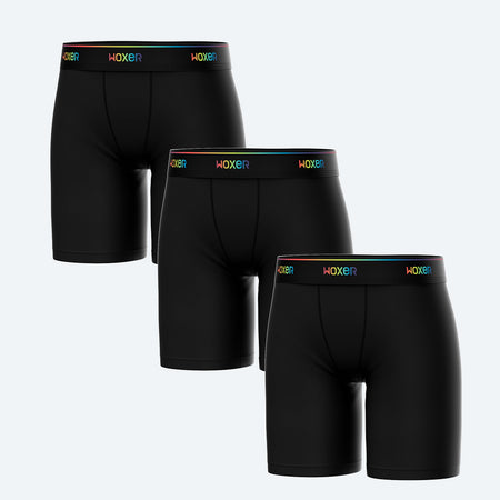 Biker High Waisted Pride Black 3-Pack