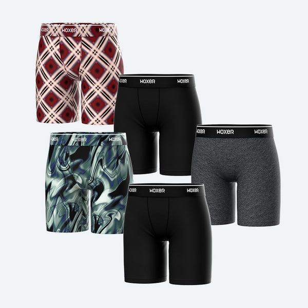 Biker High Waisted Shift 5-Pack