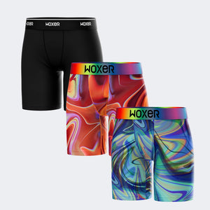 Biker High Waisted Spectrum 3-Pack