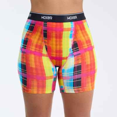 Baller High Waisted Market Plaid