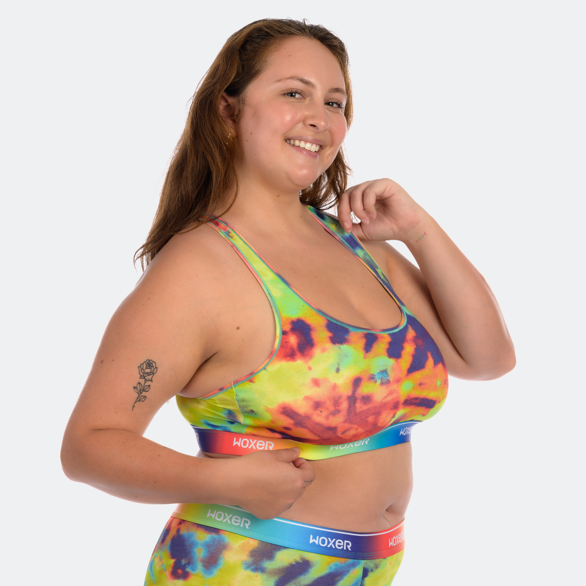 Boss Heritage Colorblock, Stretchy Seamless Sports Bras