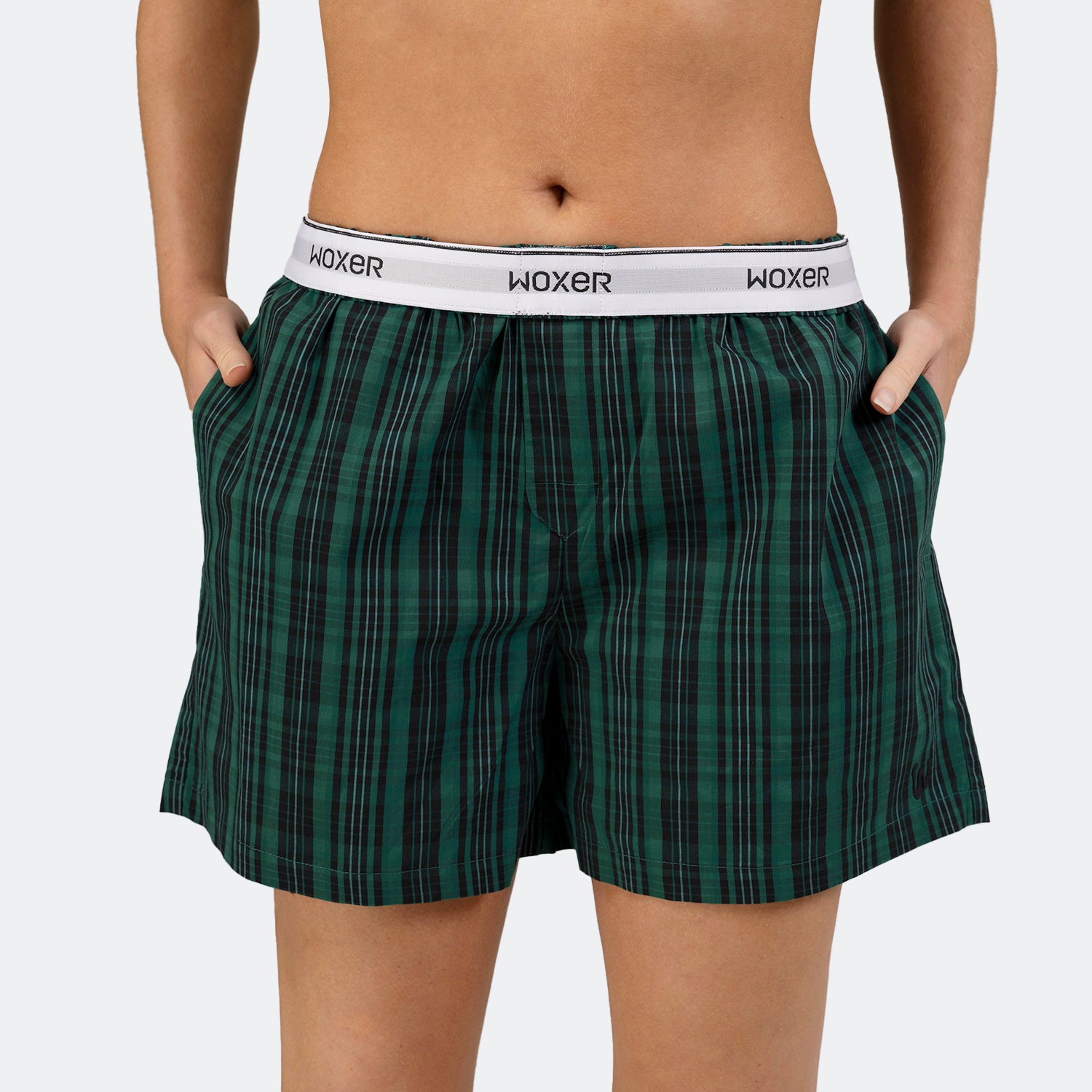 Boxer Shorts Malachite Plaid