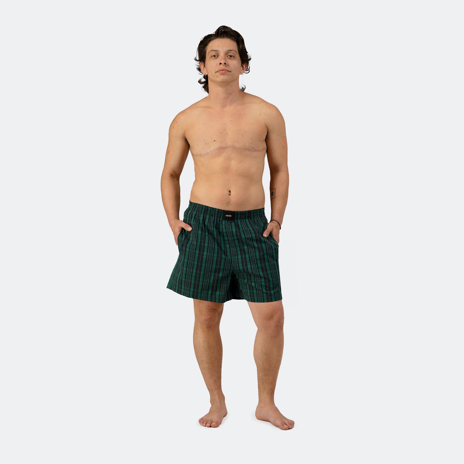 Boxer Shorts Malachite Plaid