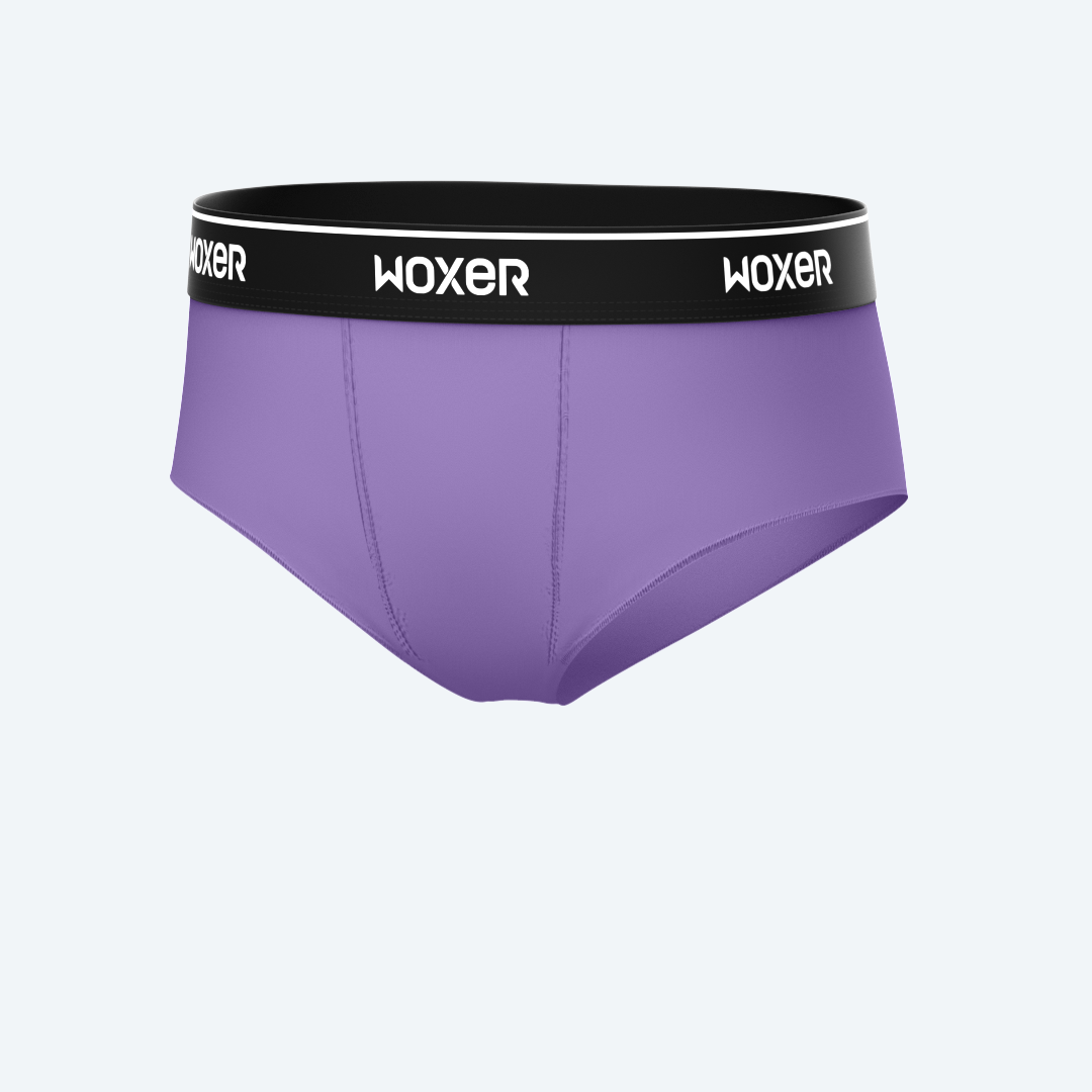 Woxer brand, Womxn's boxer briefs, Size M, Muted purple