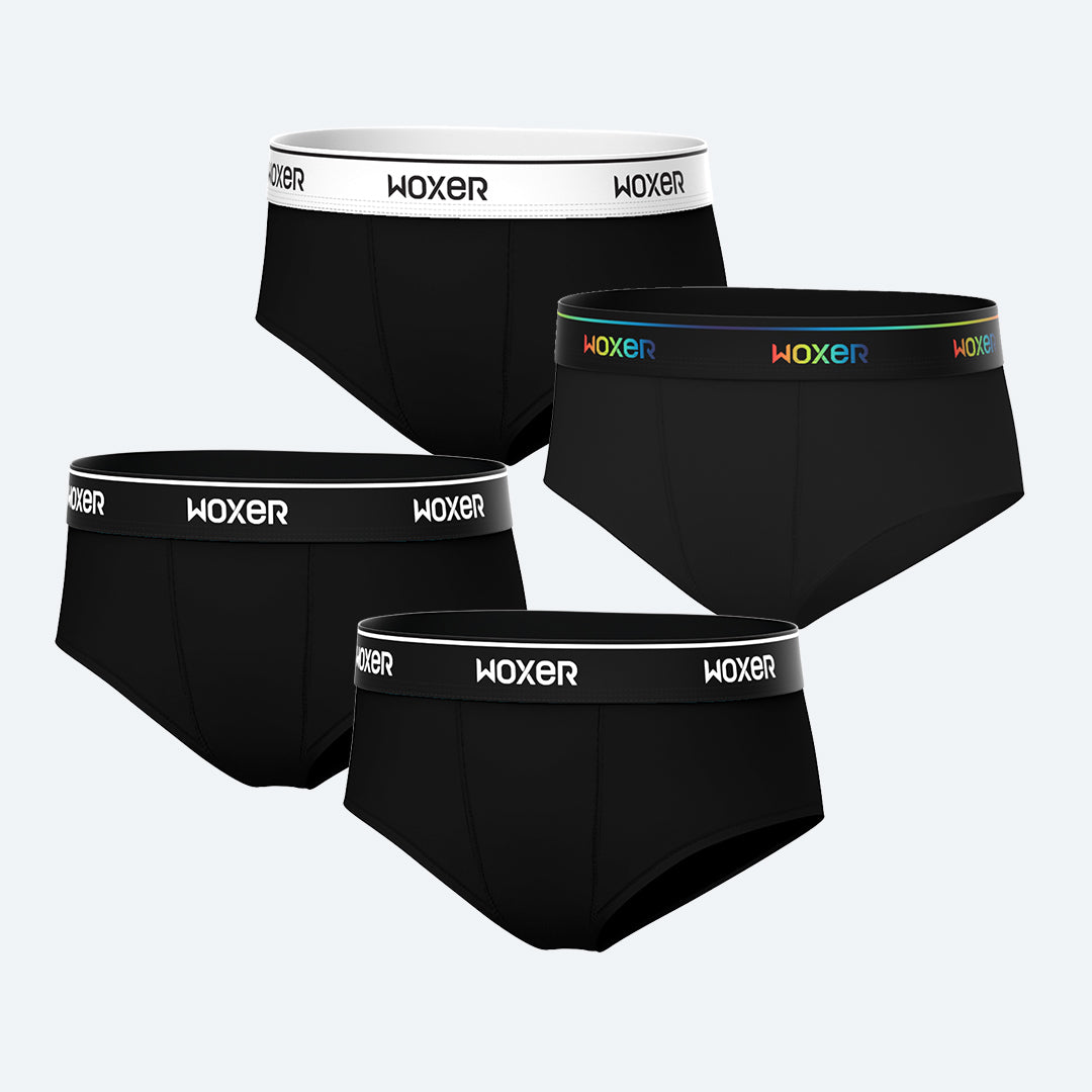 Classic Blackout 4-Pack | Women's Boxer's & Boy Shorts | Woxer