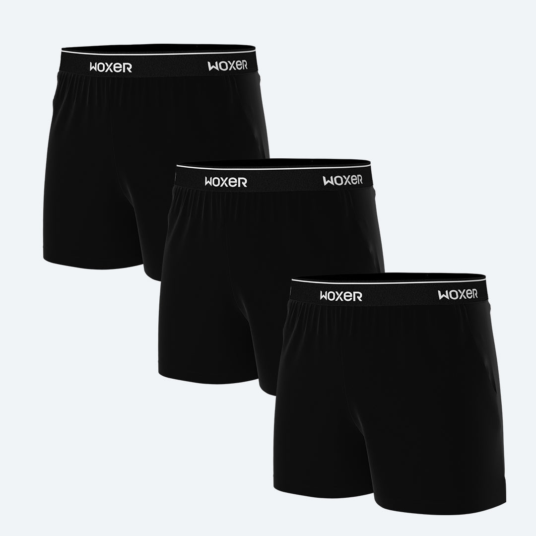 Dreamer Black 2.0 3 Pack | Boxer Briefs for Women | Girls Boxer
