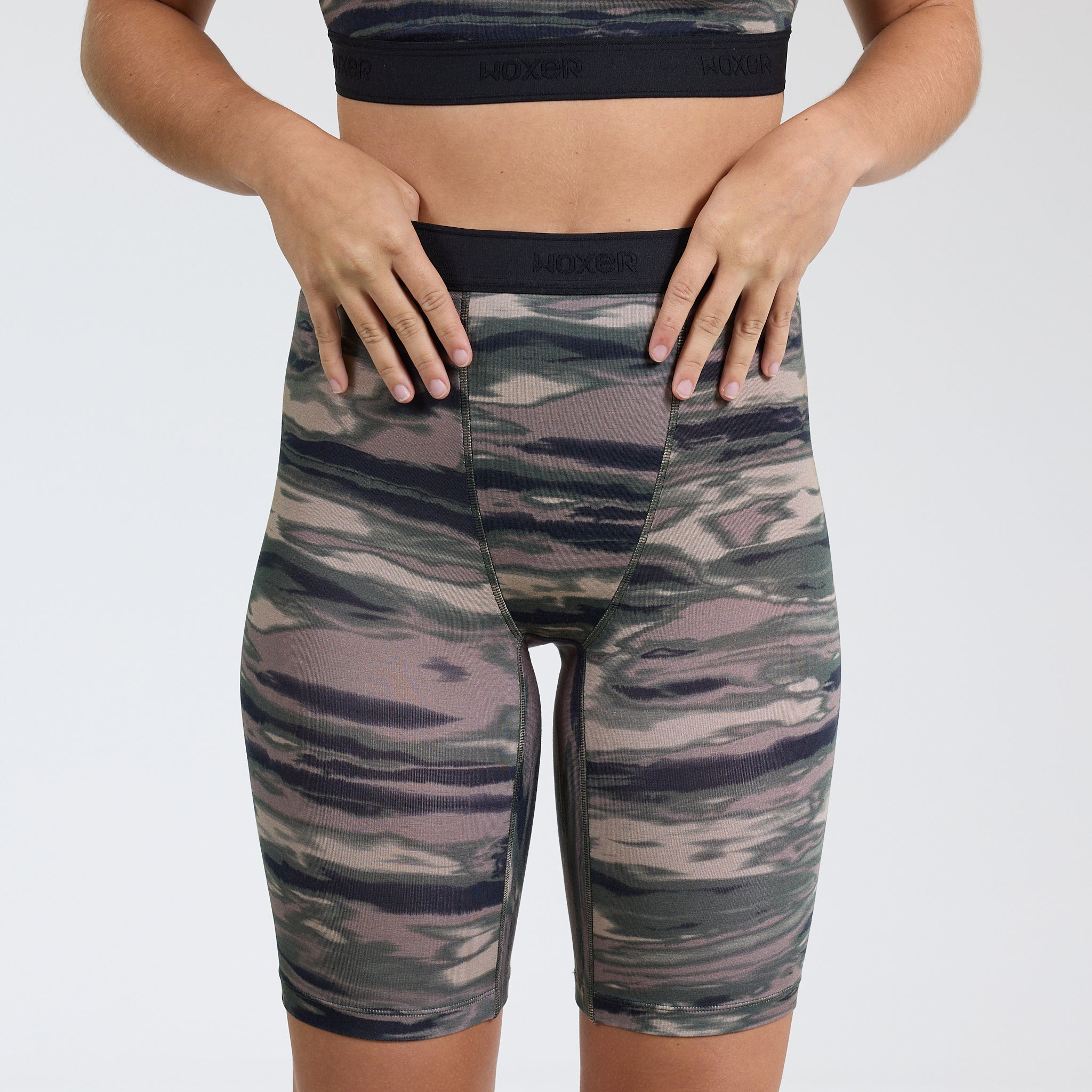 Biker High Waisted Canyon Camo