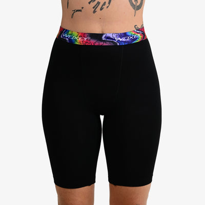 Biker High Waisted Midnight Ghosts