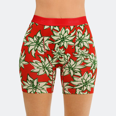 Baller High Waisted Painted Poinsettia