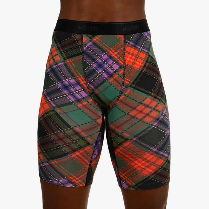 Biker High Waisted Tartan 4-Pack