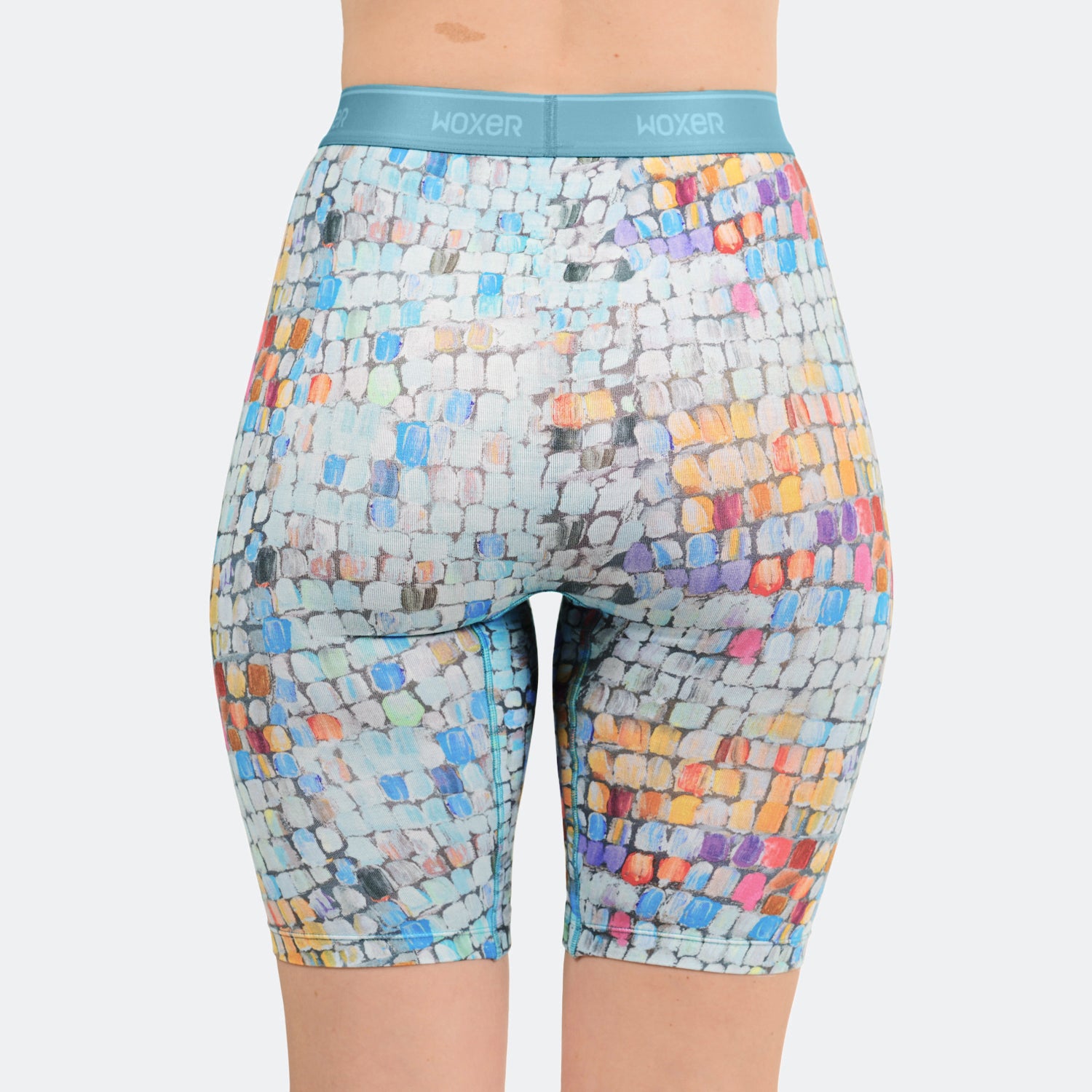 Biker High Waisted Painted Disco