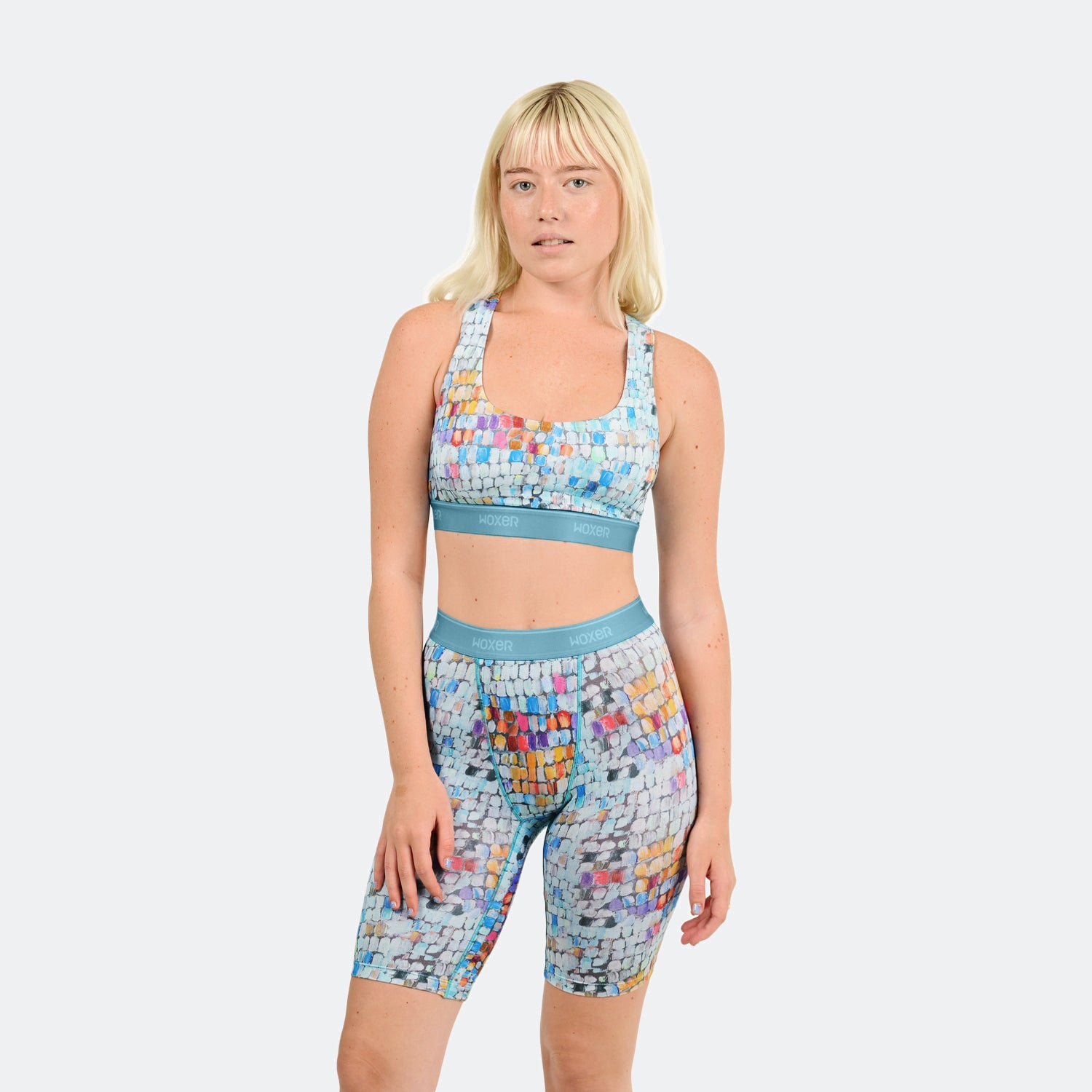 Biker High Waisted Painted Disco