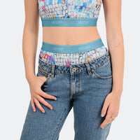 Biker High Waisted Painted Disco