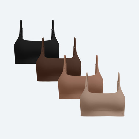 Luxe Bralette Neutrals 4-Pack