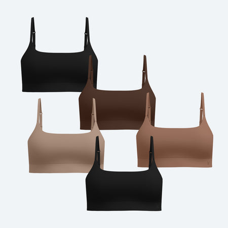 Luxe Bralette Neutrals 5-Pack
