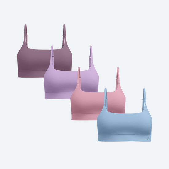 Bralette / 4-Pack Supportive Lounge Bralettes / Woxer