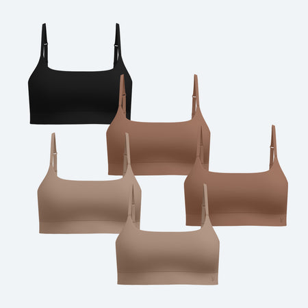 Luxe Bralette Tones 5-Pack