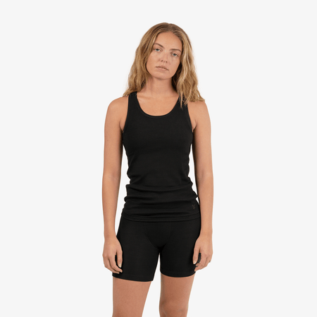 Rib Tank Black 3-Pack