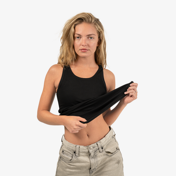 Rib Tank Black 5-Pack