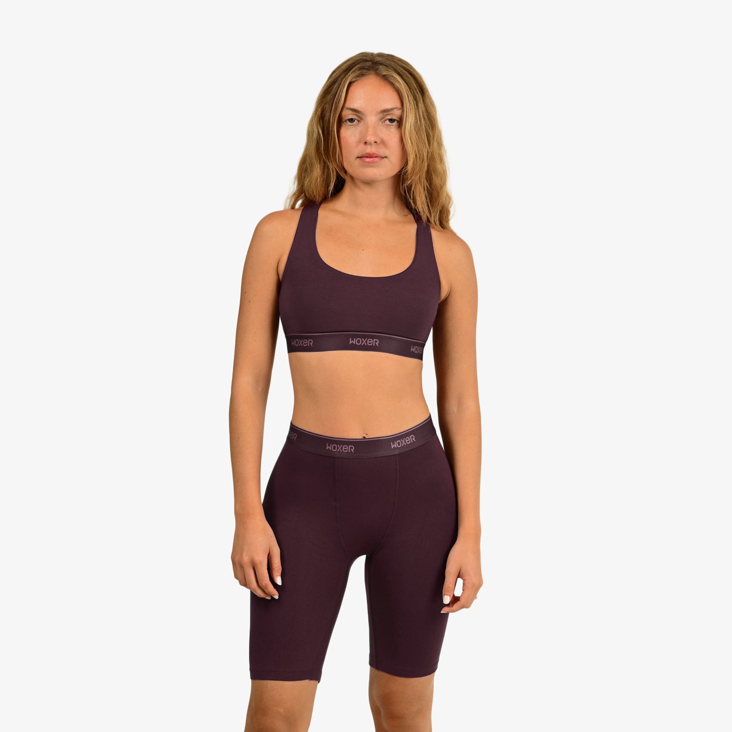 Biker High Waisted Cranberry