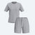 Sleep Set Short Sleeve Heather Grey