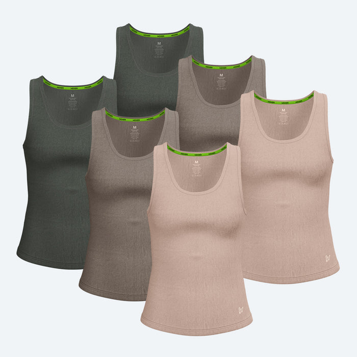 Rib Tank Fawn 6-Pack