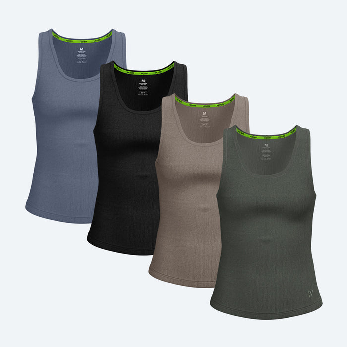 Rib Tank Mossy 4-Pack