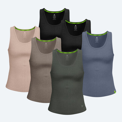 Rib Tank Mossy 6-Pack