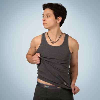 Rib Tank Pride Charcoal Heather