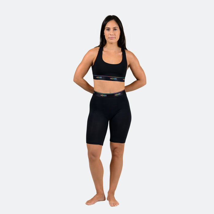 Biker High Waisted Pride Black 6-Pack