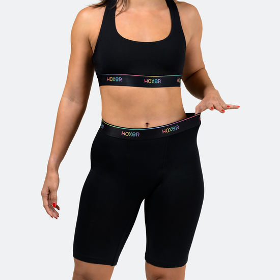 Biker High Waisted Pride Black 6-Pack