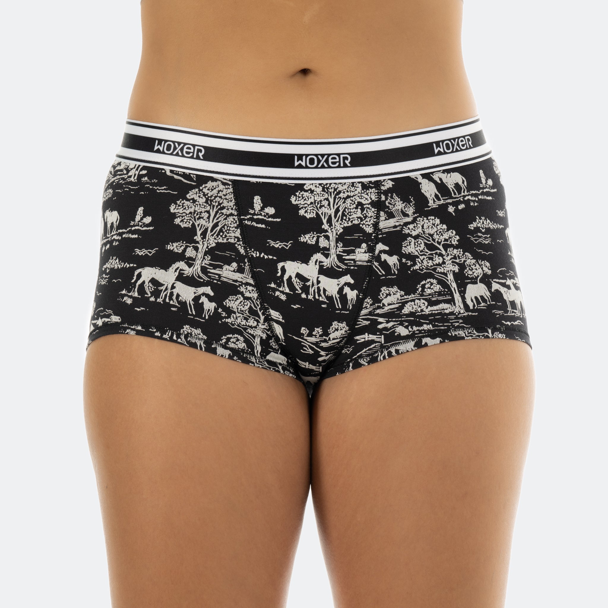 Bold Dark Toile Women's Boxer's & Boy Shorts Woxer
